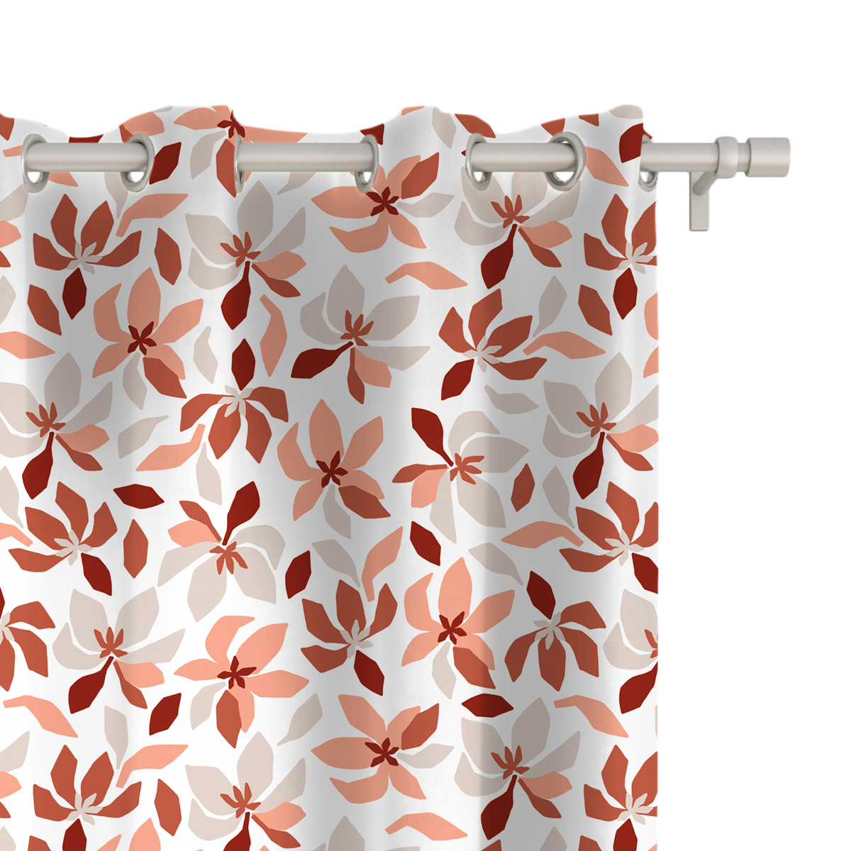 Zasłona SUMMER wzór SM31 | kwiaty w odcieniach różu
