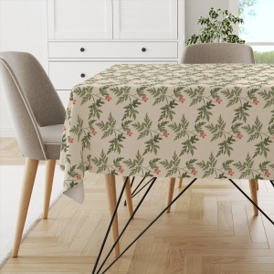 Obrus FLORAL wzór F35 | delikatne czerwone kwiatki