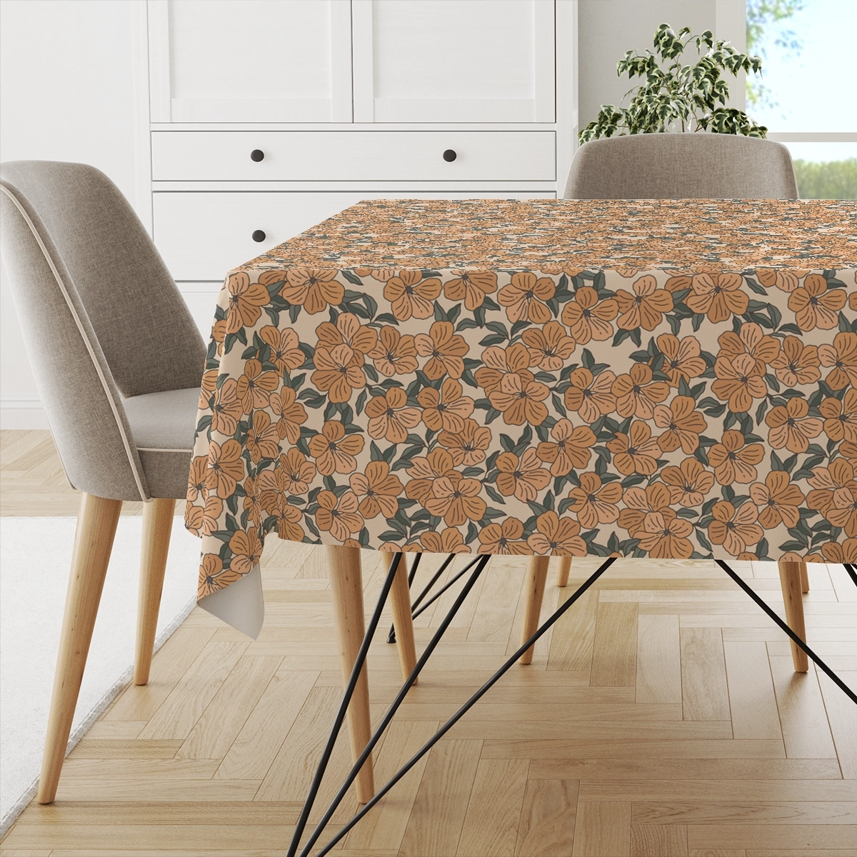 Obrus FLORAL wzór F39 | tunbergia oskrzydlona