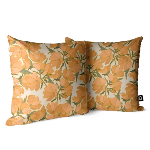 Poduszka dekoracyjna FLORAL wzór F36 | maczki kalifornijskie