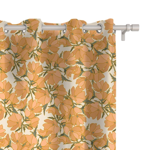 Zasłona FLORAL wzór F36 | maczki kalifornijskie