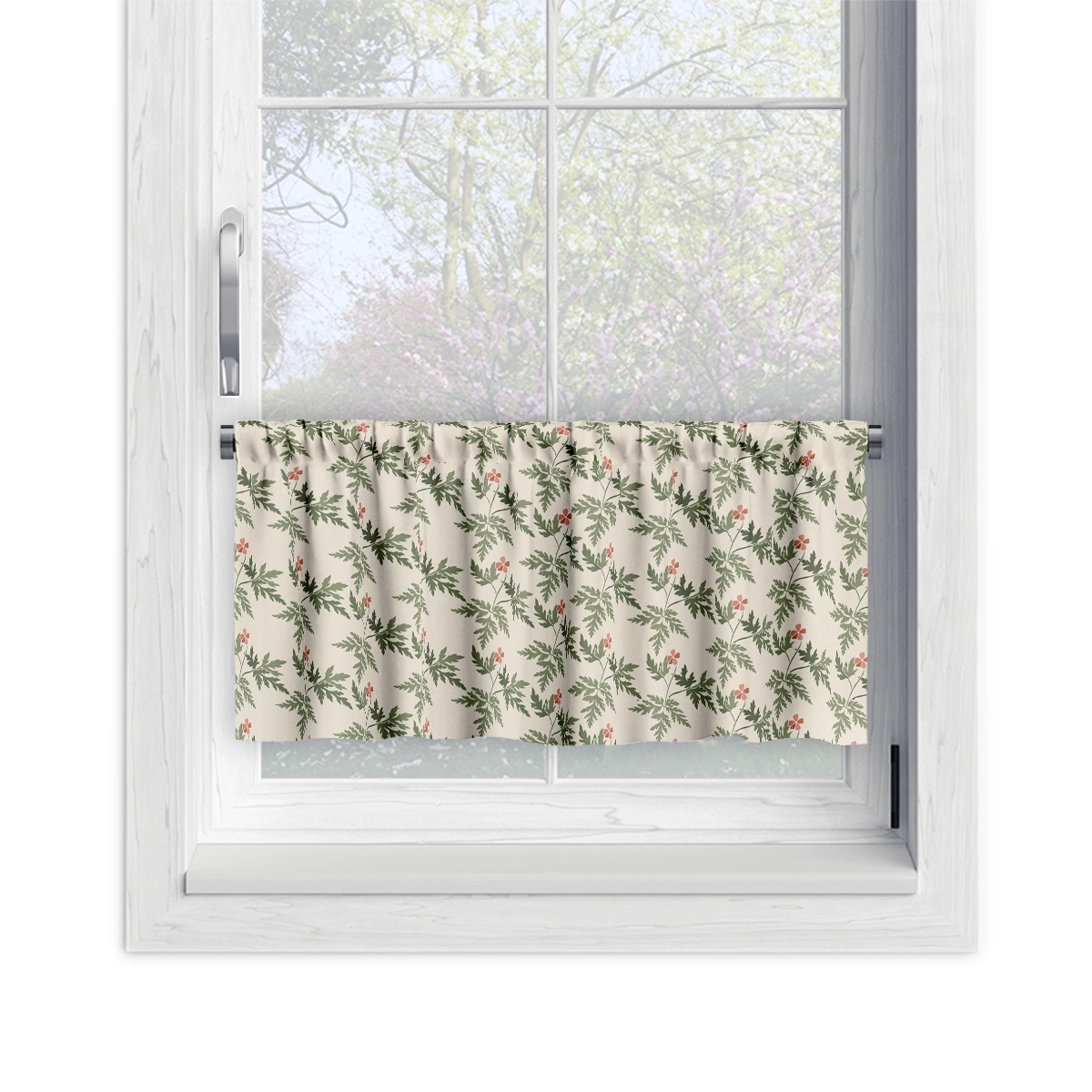 Zazdrostka FLORAL wzór F35 | delikatne czerwone kwiatki