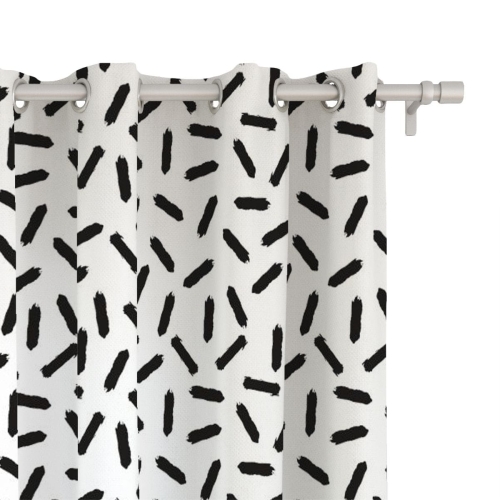 Zasłona BLACK & WHITE wzór CB26 | konfetti