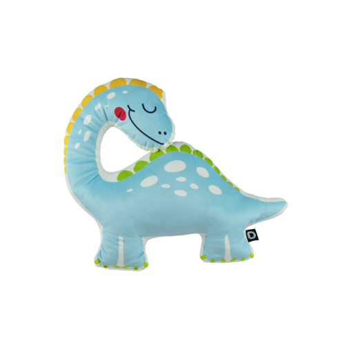 Poduszka DINO WORLD wzór D233D  | niebieski dinozaur