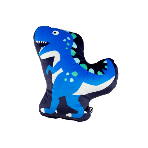 Poduszka DINO WORLD wzór D423D  | granatowy dinozaur 