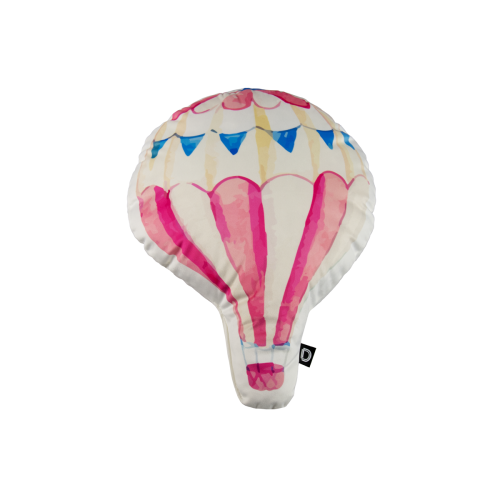 Poduszka UNIQUE JOURNEY  wzór D843D  | różowo kremowy balon