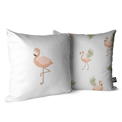 Poduszka dla dzieci WILD SAFARI wzór D208 | różowe flamingi