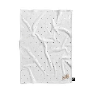 Koc pluszowy dla dzieci NEWBORN z metryczką wzór NB26 | drobne kropeczki