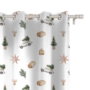 Zasłona XMAS wzór XM10 | Magia Świąt