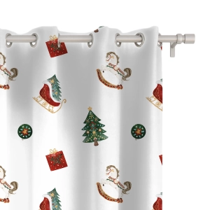 Zasłona XMAS wzór XM14 | Święta na biegunach