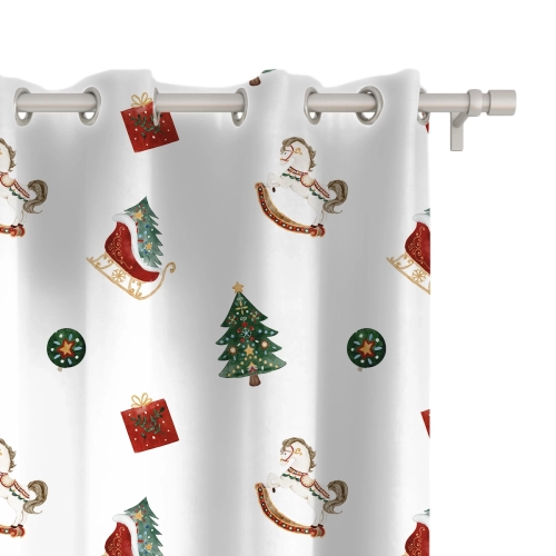 Zasłona XMAS wzór XM14 | Święta na biegunach