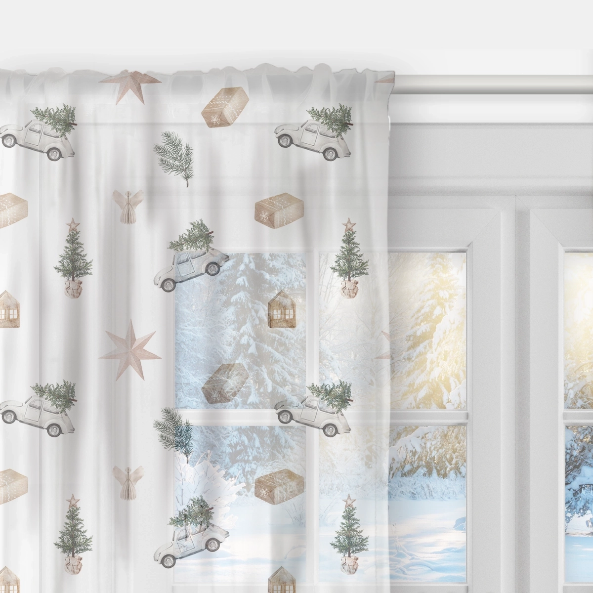 Firana XMAS wzór XM10 | Magia Świąt