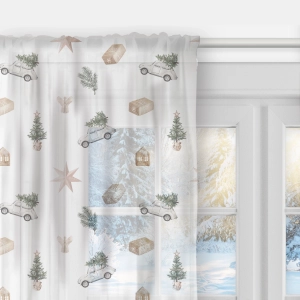 Firana  XMAS wzór XM10 | Magia Świąt