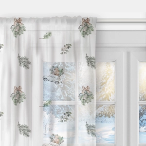 Firana  XMAS wzór XM12 | Jadą Święta