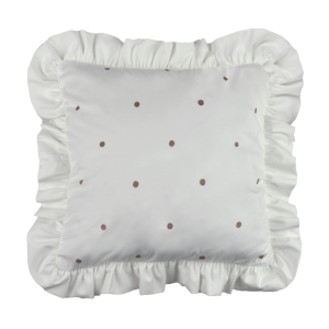 Poduszka z falbaną dla dzieci NEWBORN wzór NB26 | drobne kropeczki