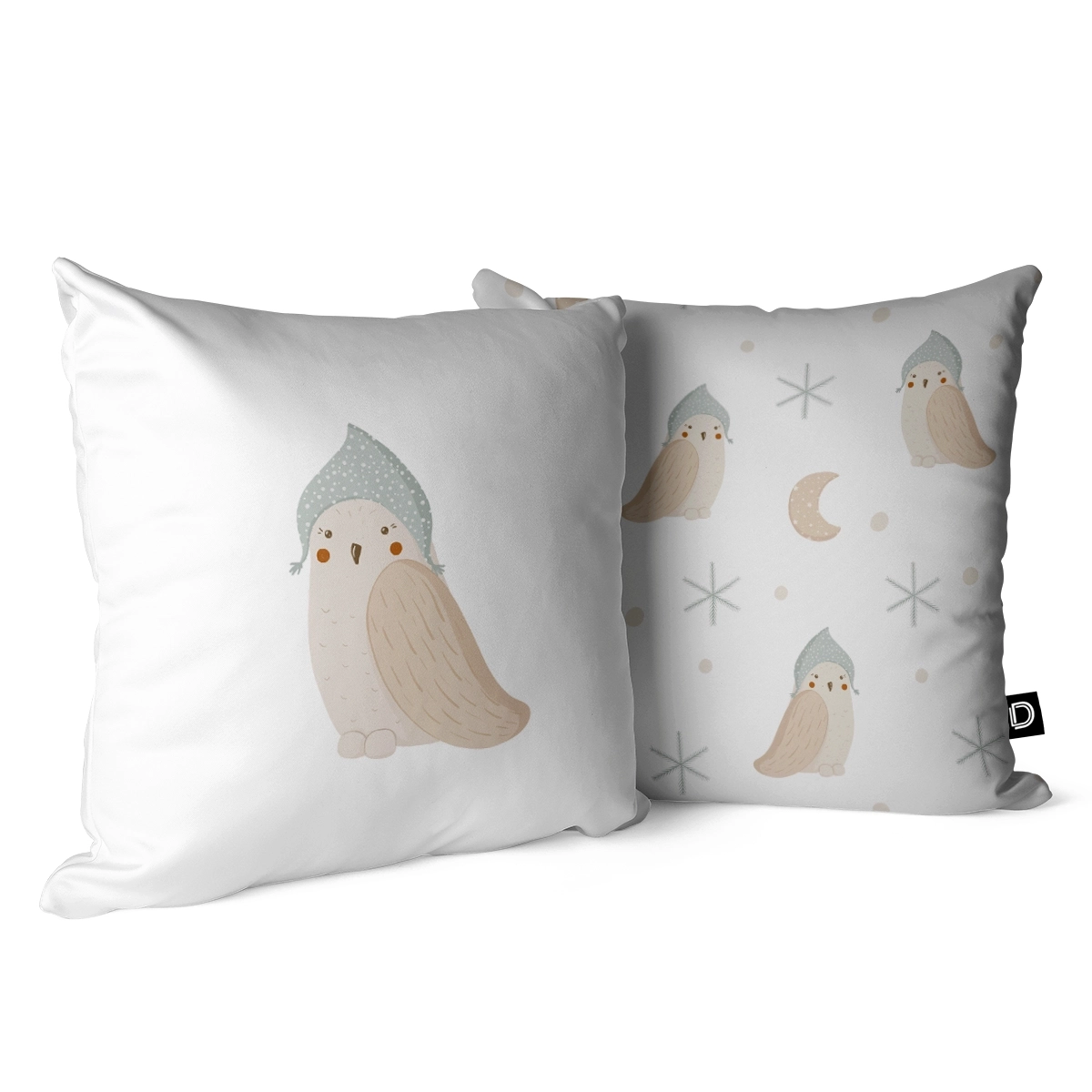 Poduszka dla dzieci JOYFUL TIME wzór D239 | Sowa
