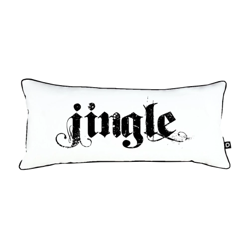 Poduszka XMAS wzór XM31 | Czarne jingle 
