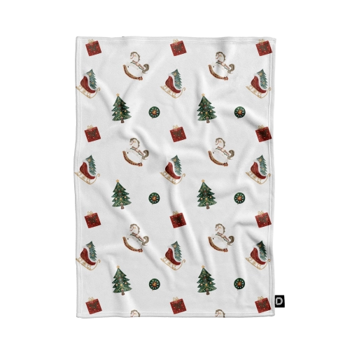Koc pluszowy XMAS wzór XM14 | Święta na biegunach