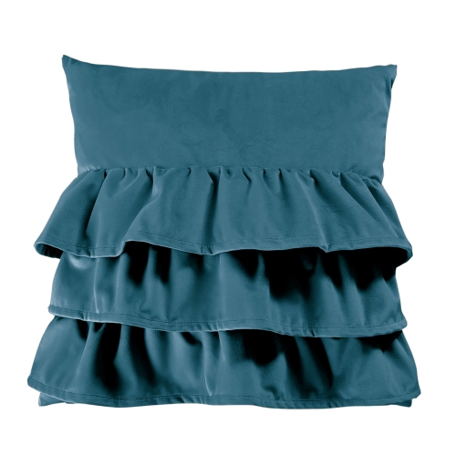 Poduszka z falbanami VELVET VE2222 | morski