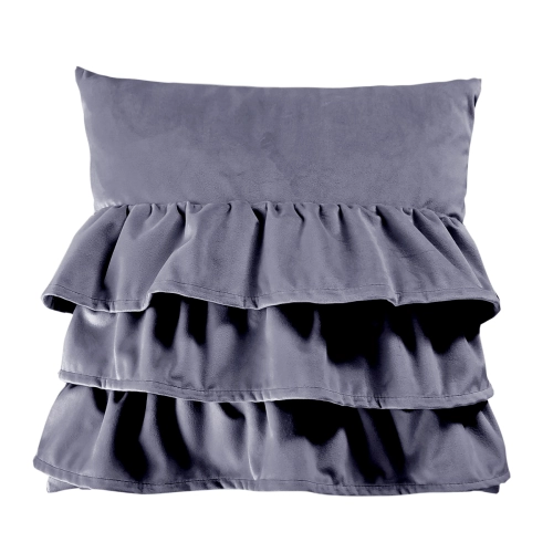 Poduszka z falbanami VELVET VE2248 | lawendowy