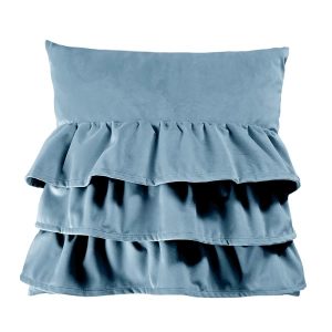 Poduszka z falbanami VELVET VE2260 | błękitny