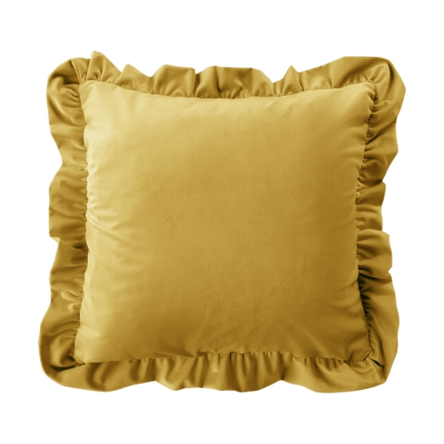 Poduszka z falbaną  VELVET VE2234 | żółty