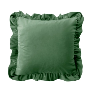 Poduszka z falbaną  VELVET VE2236 | zielony