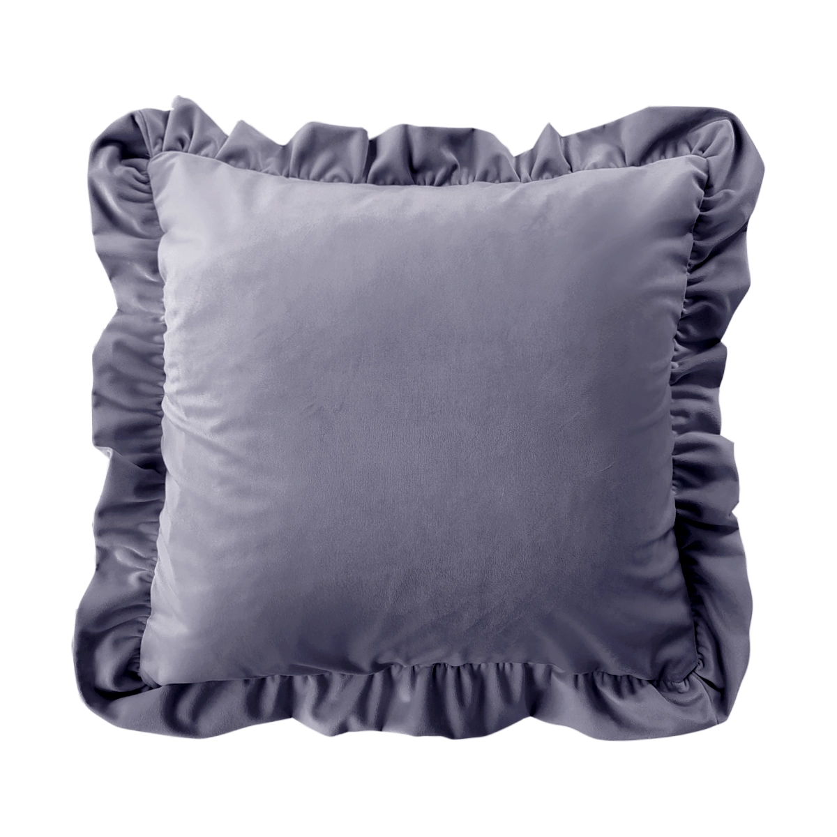 Poduszka z falbaną VELVET VE2248 | lawendowy