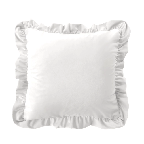 Poduszka z falbaną  VELVET VE2200 | biały