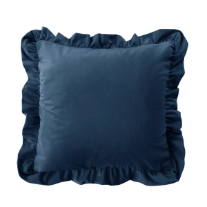 Poduszka z falbaną  VELVET VE2211 | granat