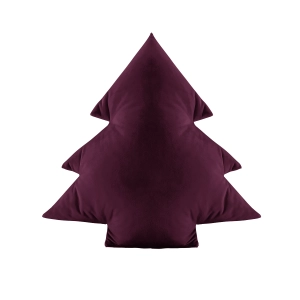 Poduszka choinka VELVET VE2202 | ciemny fiolet