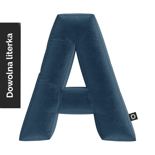 Poduszka LITERKA  VELVET VE2211 | granat