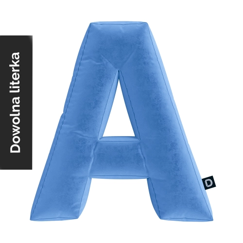 Poduszka LITERKA  VELVET VE2226 | niebieski