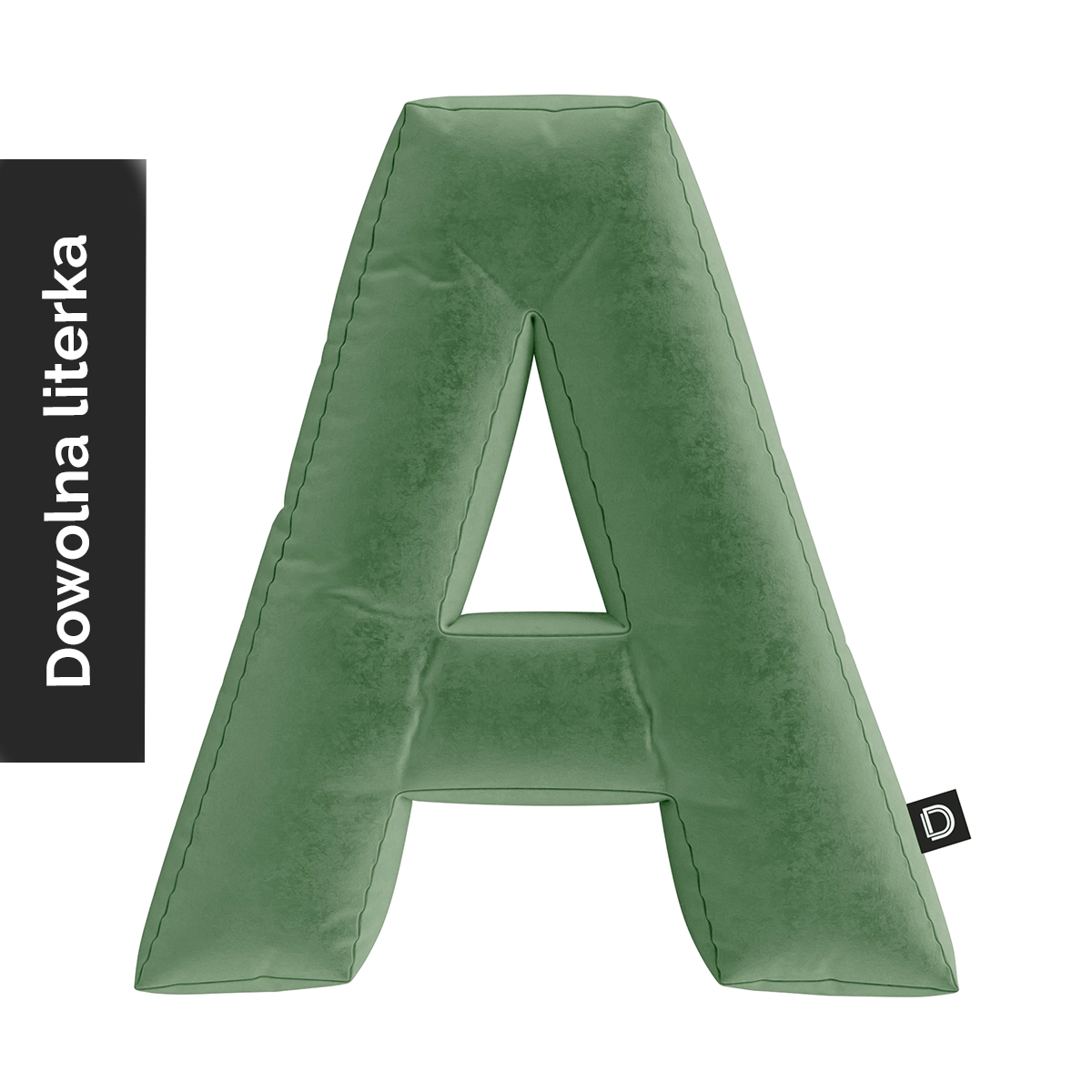 Poduszka LITERKA VELVET VE2236 | zielony