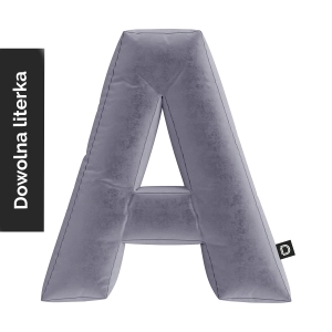 Poduszka LITERKA  VELVET VE2248 | lawendowy