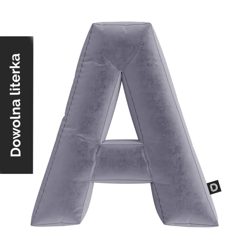 Poduszka LITERKA  VELVET VE2248 | lawendowy