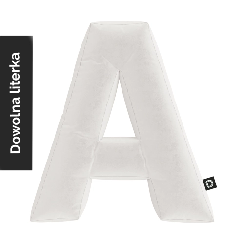 Poduszka LITERKA  VELVET VE2200 | biały