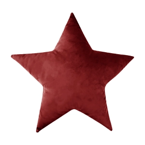 Poduszka GWIAZDKA VELVET VE2231 | czerwony