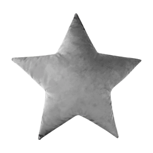 Poduszka GWIAZDKA VELVET VE2218 | szary