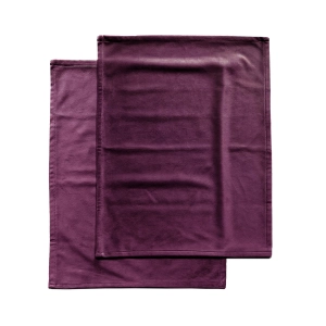 Komplet 2 podkładek pod talerze VELVET VE2202  | ciemny fiolet