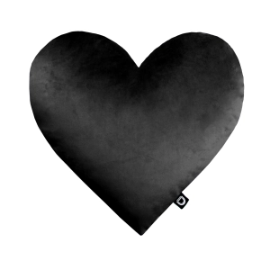 Poduszka VELVET VE2219 | czarne serce 