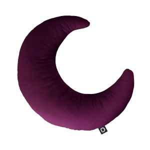 Poduszka księżyc VELVET VE2202 | ciemny fiolet
