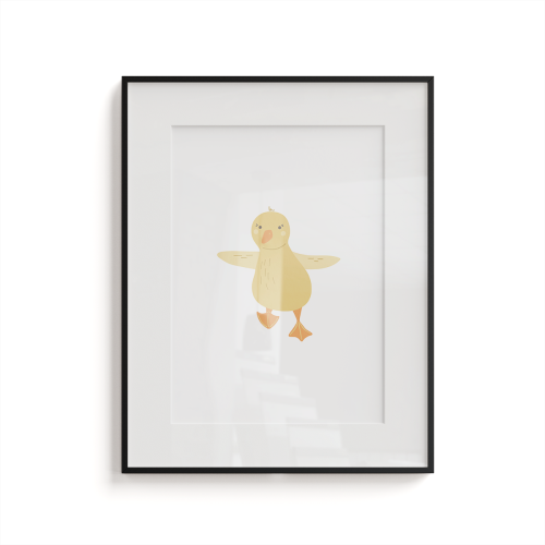 Plakat dla dzieci LOVELY FARM wzór D149 | wesoła kaczuszka