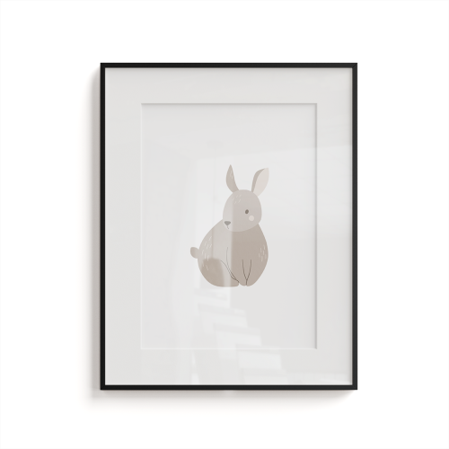 Plakat dla dzieci LOVELY FARM wzór D154 | króliczek