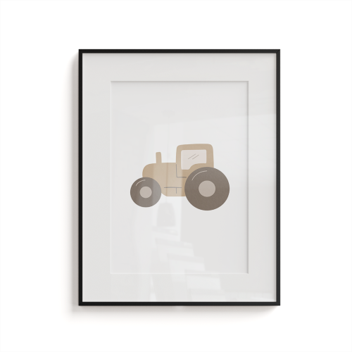 Plakat dla dzieci LOVELY FARM wzór D156 | traktor