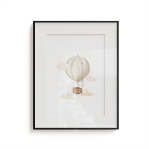 Plakat dla dzieci OCEAN DREAM wzór D128 | balon w chmurach
