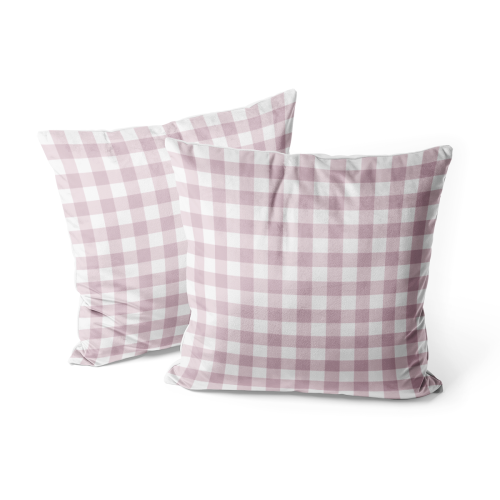 Poduszka dekoracyjna EASTER wzór EA02 | różowa kratka