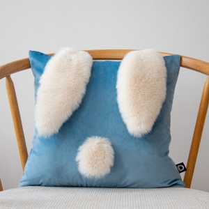 Poduszka VELVET VE2260 | błękitny królik