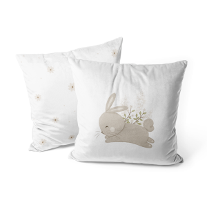 Poduszka dla dzieci BUNNY BLISS wzór D242 | kwiatuszki
