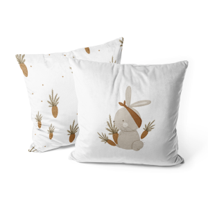 Poduszka dla dzieci BUNNY BLISS wzór D246 | marchewki